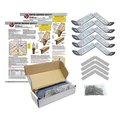 Super Anchor Safety D-Minus Anchor 430 11ga SST. Includes Fasteners and Butyl Flashing Strips. 10pc Retail Box 1075-S